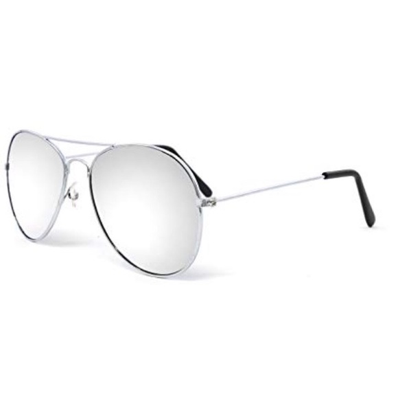 Mercury Mirrored Lens Silver Aviators - Picture 2 of 3